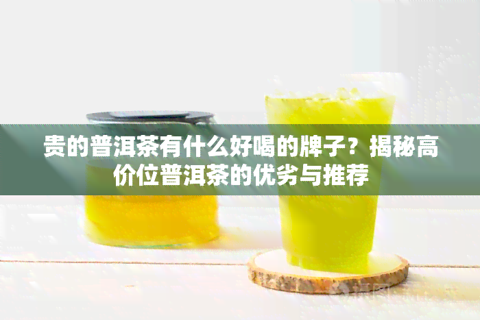 贵的普洱茶有什么好喝的牌子？揭秘高价位普洱茶的优劣与推荐