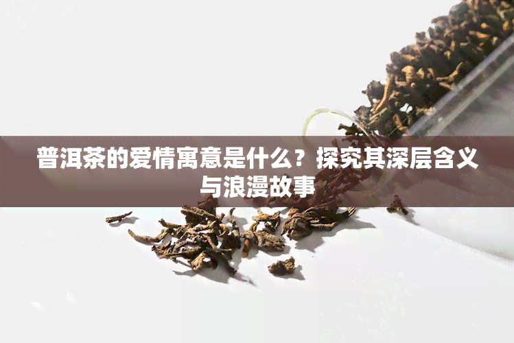 普洱茶的爱情寓意是什么？探究其深层含义与浪漫故事