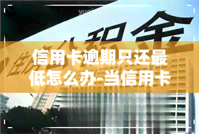 信用卡逾期只还更低怎么办-当信用卡逾期无法还更低还款该怎么处理