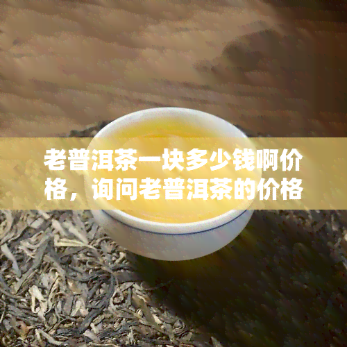 老普洱茶一块多少钱啊价格，询问老普洱茶的价格，一块要多少钱？