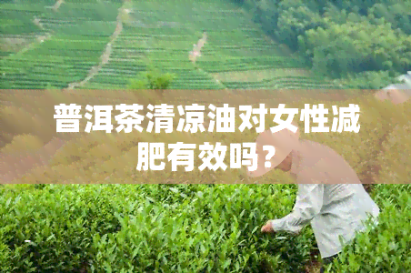 普洱茶清凉油对女性减肥有效吗？