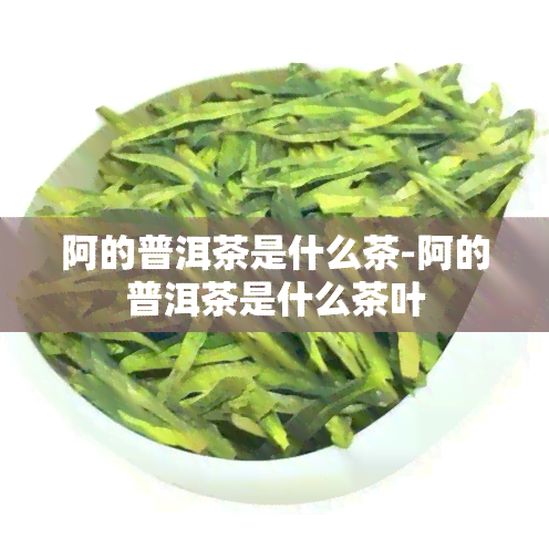 阿的普洱茶是什么茶-阿的普洱茶是什么茶叶