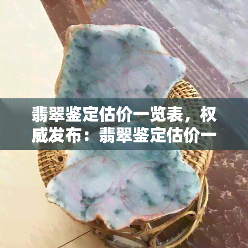 翡翠鉴定估价一览表，权威发布：翡翠鉴定估价一览表，全面解析翡翠市场价值！