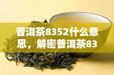 普洱茶8352什么意思，解密普洱茶8352：含义及背后的故事