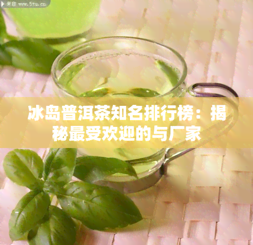 冰岛普洱茶知名排行榜：揭秘更受欢迎的与厂家