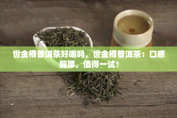 世金樽普洱茶好喝吗，世金樽普洱茶：口感醇厚，值得一试！