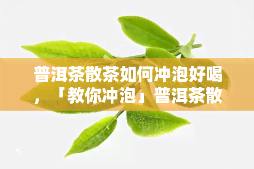 普洱茶散茶如何冲泡好喝，「教你冲泡」普洱茶散茶，让每一杯都好喝！