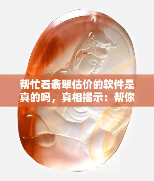 帮忙看翡翠估价的软件是真的吗，真相揭示：帮你鉴定翡翠估价的软件真的可信吗？