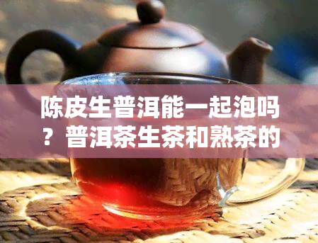 陈皮生普洱能一起泡吗？普洱茶生茶和熟茶的区别，陈皮配哪种普洱更好，是否有，能否一起泡?