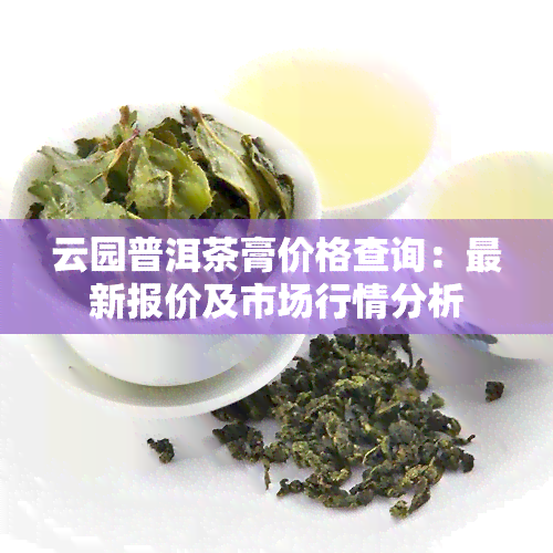 云园普洱茶膏价格查询：最新报价及市场行情分析