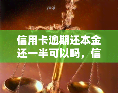 信用卡逾期还本金还一半可以吗，信用卡逾期还款：只还一半本金可行吗？