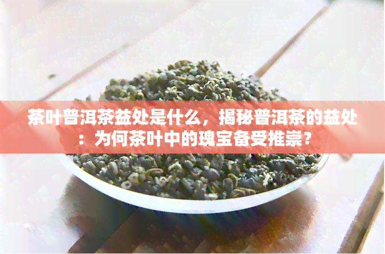 茶叶普洱茶益处是什么，揭秘普洱茶的益处：为何茶叶中的瑰宝备受推崇？