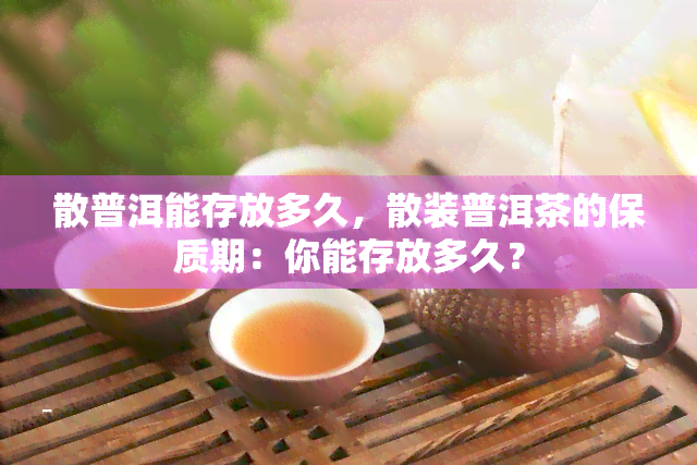 散普洱能存放多久，散装普洱茶的保质期：你能存放多久？