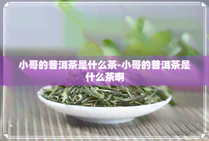 小哥的普洱茶是什么茶-小哥的普洱茶是什么茶啊