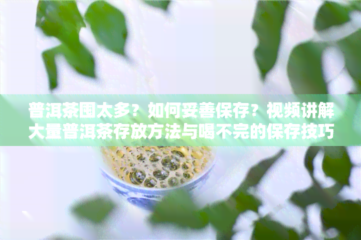 普洱茶囤太多？如何妥善保存？视频讲解大量普洱茶存放方法与喝不完的保存技巧！