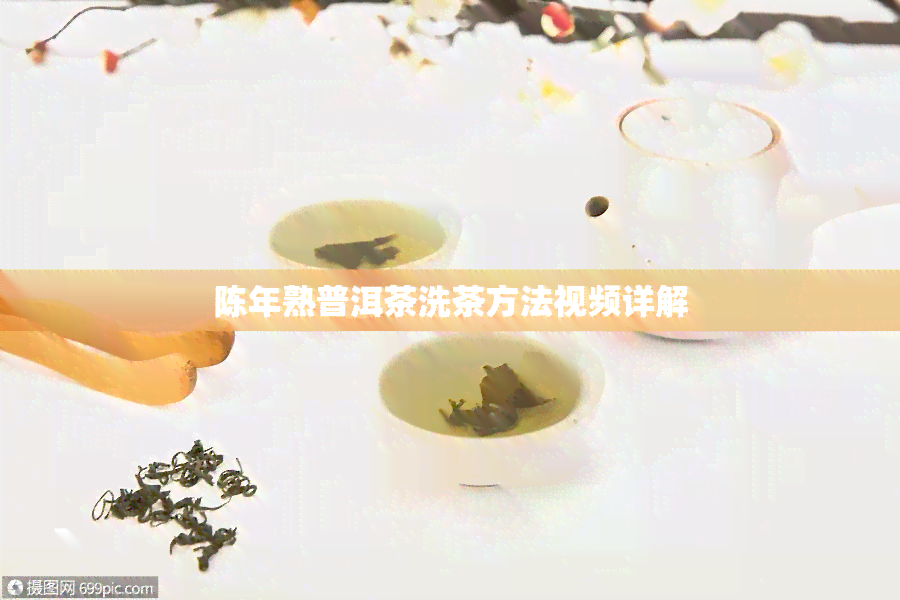 陈年熟普洱茶洗茶方法视频详解