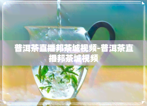 普洱茶直播邦茶城视频-普洱茶直播邦茶城视频