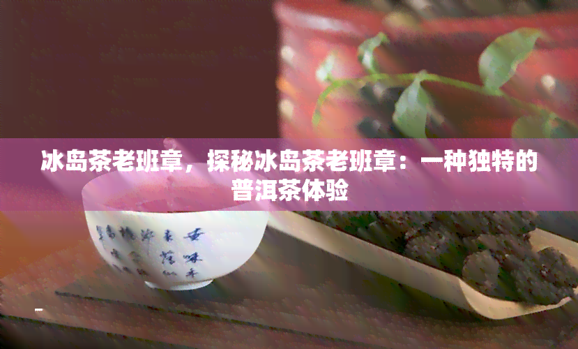 冰岛茶老班章，探秘冰岛茶老班章：一种独特的普洱茶体验