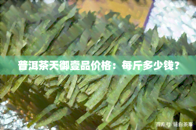 普洱茶天御壹品价格：每斤多少钱？