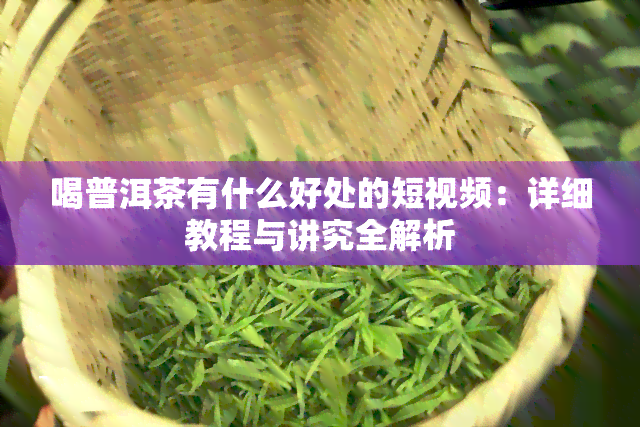 喝普洱茶有什么好处的短视频：详细教程与讲究全解析