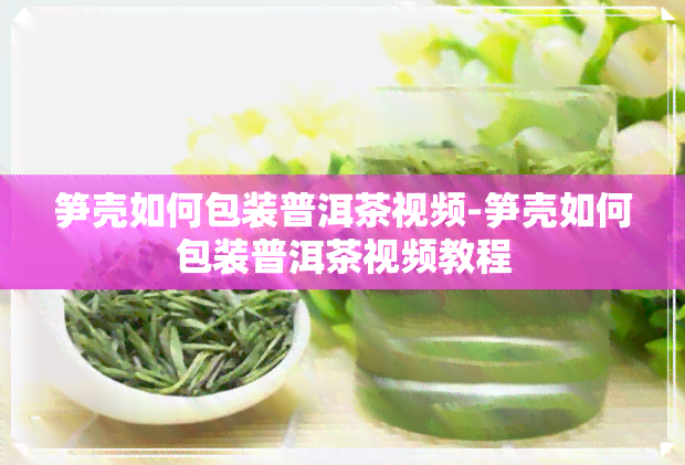 笋壳如何包装普洱茶视频-笋壳如何包装普洱茶视频教程