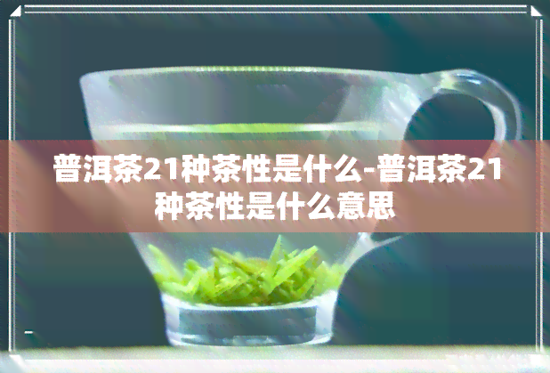 普洱茶21种茶性是什么-普洱茶21种茶性是什么意思