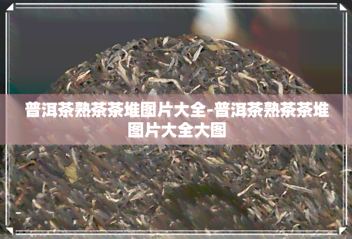 普洱茶熟茶茶堆图片大全-普洱茶熟茶茶堆图片大全大图