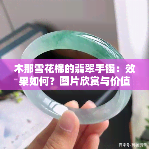 木那雪花棉的翡翠手镯：效果如何？图片欣赏与价值解析