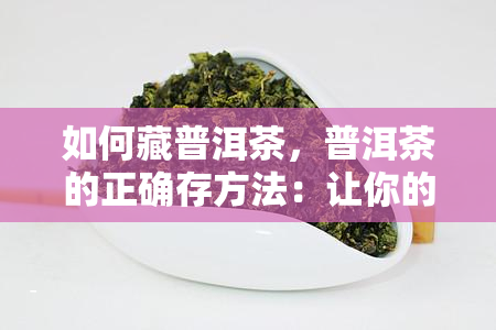 如何藏普洱茶，普洱茶的正确存方法：让你的茶叶保持口感与品质