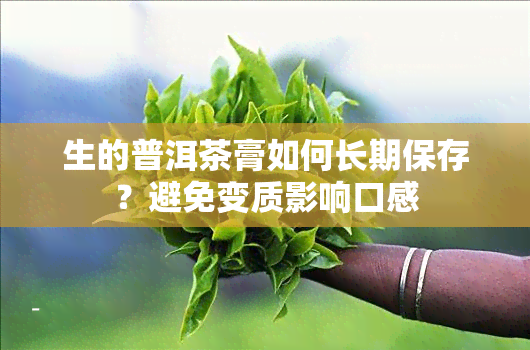 生的普洱茶膏如何长期保存？避免变质影响口感