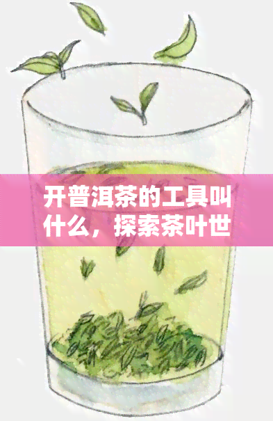 开普洱茶的工具叫什么，探索茶叶世界：开普洱茶专用工具全揭秘