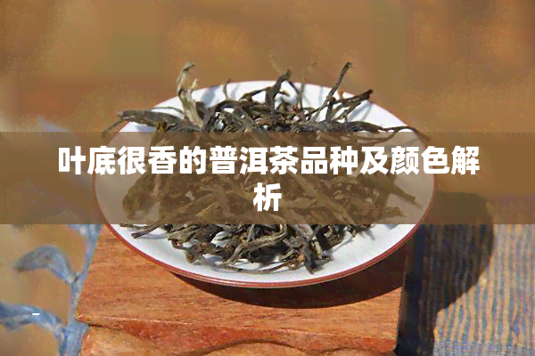 叶底很香的普洱茶品种及颜色解析