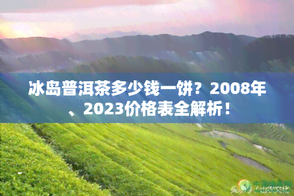 冰岛普洱茶多少钱一饼？2008年、2023价格表全解析！