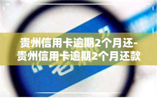 贵州信用卡逾期2个月还-贵州信用卡逾期2个月还款