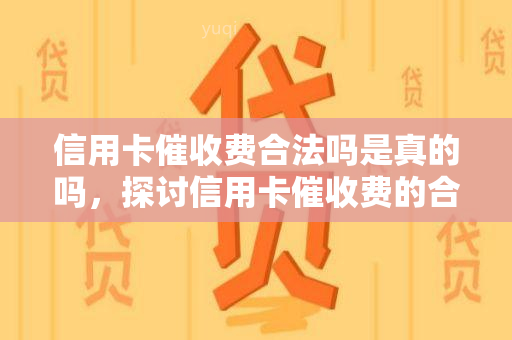 信用卡费合法吗是真的吗，探讨信用卡费的合法性：真相大揭秘！