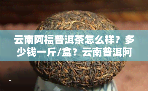 云南阿福普洱茶怎么样？多少钱一斤/盒？云南普洱阿福和星辰比较？