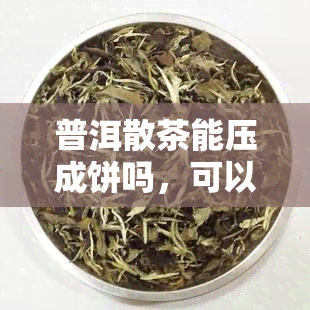 普洱散茶能压成饼吗，可以的，以下是几个可能的标题：nn1. 