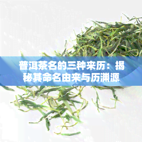 普洱茶名的三种来历：揭秘其命名由来与历渊源