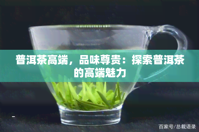 普洱茶高端，品味尊贵：探索普洱茶的高端魅力