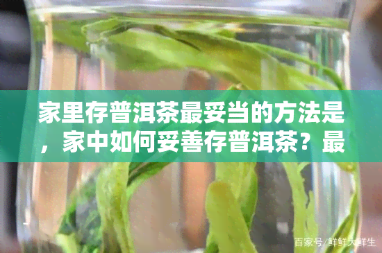 家里存普洱茶最妥当的方法是，家中如何妥善存普洱茶？最全方法大揭秘！