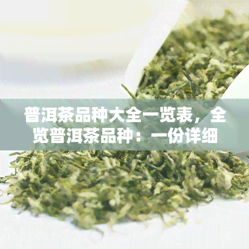 普洱茶品种大全一览表，全览普洱茶品种：一份详细介绍大全