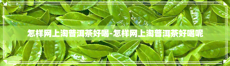 怎样网上淘普洱茶好喝-怎样网上淘普洱茶好喝呢