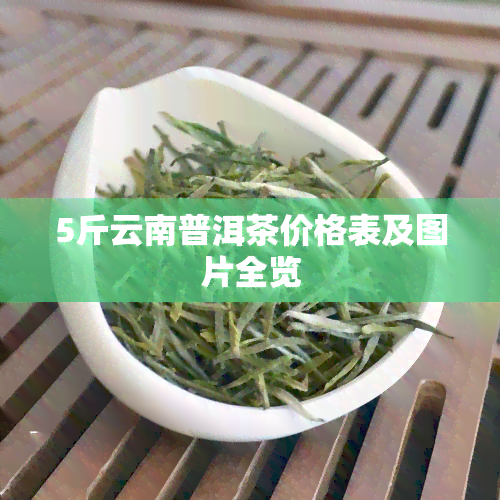 5斤云南普洱茶价格表及图片全览