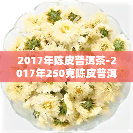 2017年陈皮普洱茶-2017年250克陈皮普洱