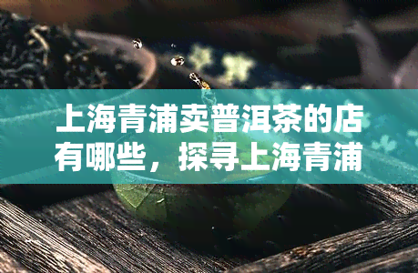 上海青浦卖普洱茶的店有哪些，探寻上海青浦的普洱茶店：您的品茗之旅从这里开始！