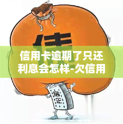 信用卡逾期了只还利息会怎样-欠信用卡逾期了可以只还本金不还利息吗