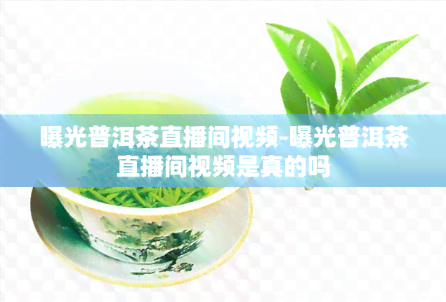 曝光普洱茶直播间视频-曝光普洱茶直播间视频是真的吗