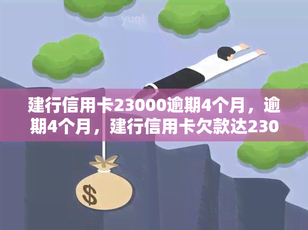 建行信用卡23000逾期4个月，逾期4个月，建行信用卡欠款达23000元，如何解决？