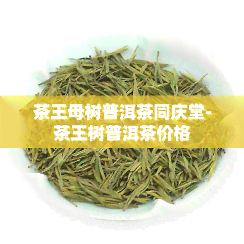 茶王母树普洱茶同庆堂-茶王树普洱茶价格