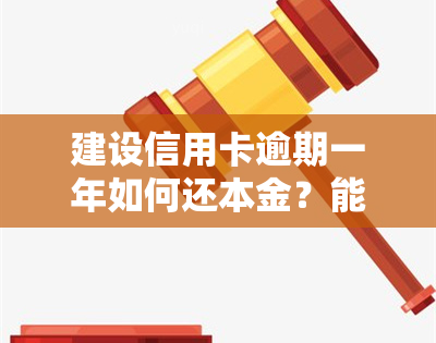 建设信用卡逾期一年如何还本金？能否协商解决？